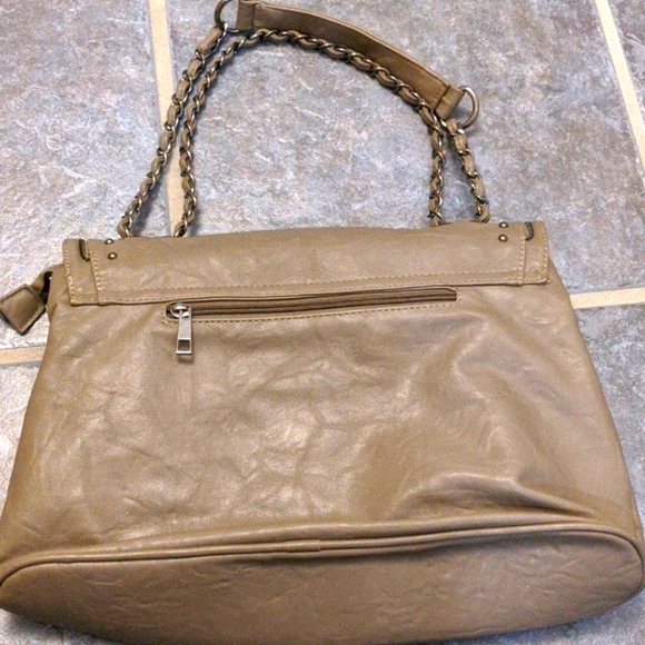 Taupe coloured shoulder bag - Picture 4 of 6